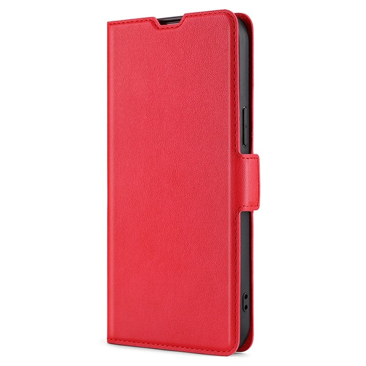 For Samsung Galaxy S25 5G Ultra-thin Voltage Side Buckle Horizontal Flip Leather Phone Case(Red) - Galaxy S25 5G Cases by PMC Jewellery | Online Shopping South Africa | PMC Jewellery | Buy Now Pay Later Mobicred