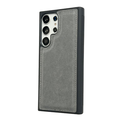 For Samsung Galaxy S25 Ultra 5G Cowhide Texture Back Cover Phone Case(Grey) - Galaxy S25 Ultra 5G Cases by PMC Jewellery | Online Shopping South Africa | PMC Jewellery | Buy Now Pay Later Mobicred