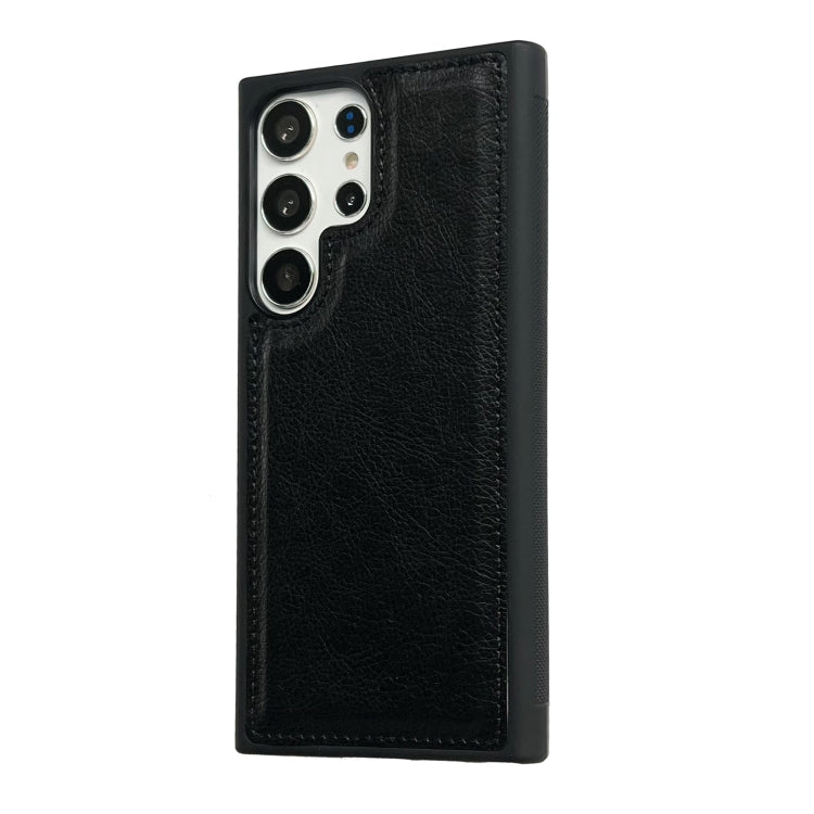 For Samsung Galaxy S25 5G Cowhide Texture Back Cover Phone Case(Black) - Galaxy S25 5G Cases by PMC Jewellery | Online Shopping South Africa | PMC Jewellery | Buy Now Pay Later Mobicred