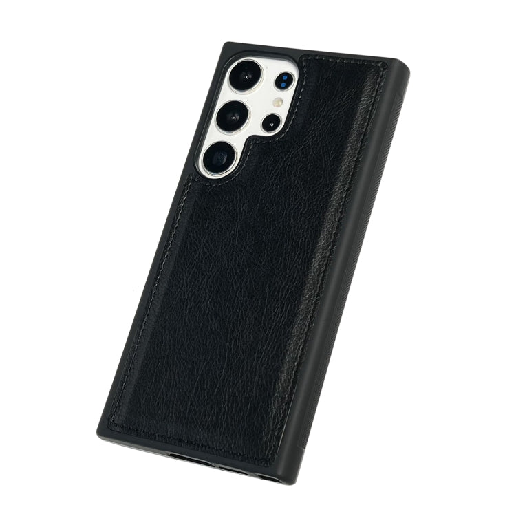 For Samsung Galaxy S25 5G Cowhide Texture Back Cover Phone Case(Black) - Galaxy S25 5G Cases by PMC Jewellery | Online Shopping South Africa | PMC Jewellery | Buy Now Pay Later Mobicred