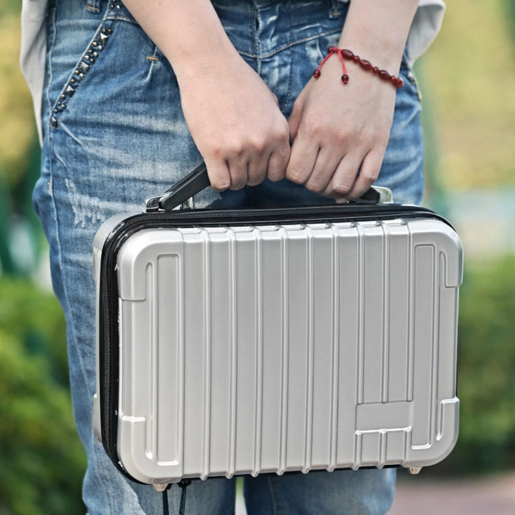 For DJI Mavic Air 2 Shockproof Portable ABS Suitcase Storage Bag Protective Box(Silver) - Backpacks & Bags by PMC Jewellery | Online Shopping South Africa | PMC Jewellery | Buy Now Pay Later Mobicred