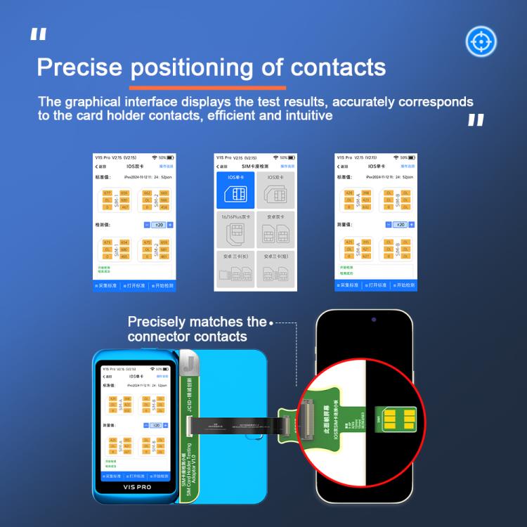 JCID V1S Pro / V1SE SIM Card Holder Testing Set for iPhone 5-16 / Android SIM + TF Card - Test Tools by JC | Online Shopping South Africa | PMC Jewellery | Buy Now Pay Later Mobicred