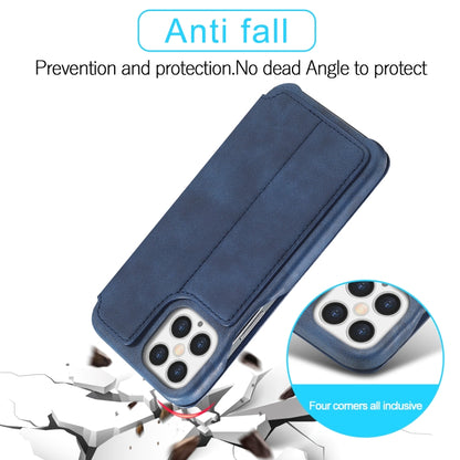 For iPhone 12 Pro Max LC.IMEEKE Hon Ancient Series Horizontal Flip Leather Case with Holder & Card Slot(Blue) - iPhone 12 Pro Max Cases by LC.IMEEKE | Online Shopping South Africa | PMC Jewellery | Buy Now Pay Later Mobicred