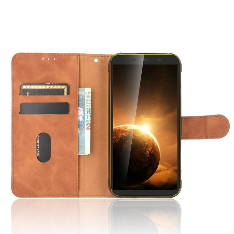 For Blackview BV5500 / BV5500 Pro / BV5500 Plus Solid Color Skin Feel Magnetic Buckle Horizontal Flip Calf Texture PU Leather Case with Holder & Card Slots & Wallet(Brown) - More Brand by PMC Jewellery | Online Shopping South Africa | PMC Jewellery | Buy Now Pay Later Mobicred