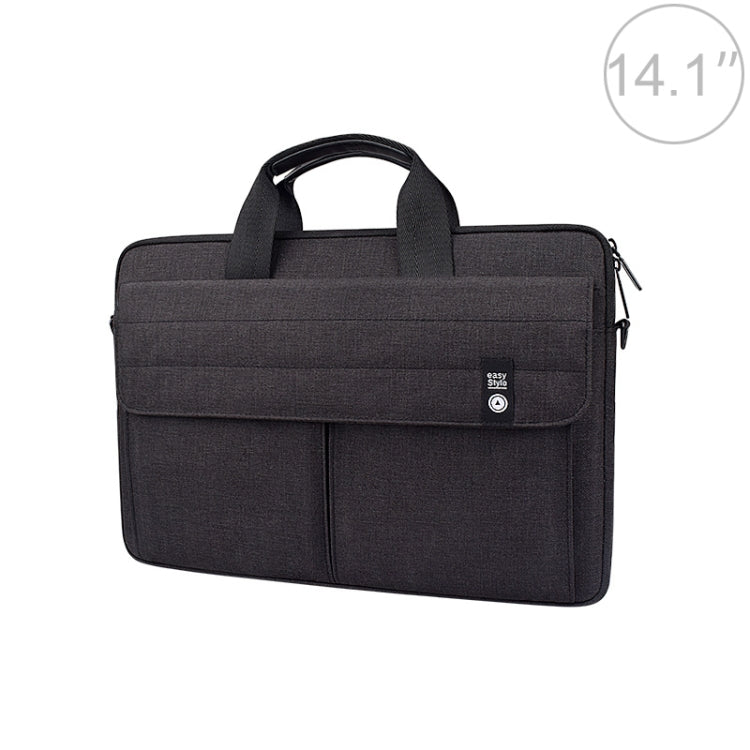 ST08 Handheld Briefcase Carrying Storage Bag without Shoulder Strap for 14.1 inch Laptop(Black) - 14.1 inch by PMC Jewellery | Online Shopping South Africa | PMC Jewellery | Buy Now Pay Later Mobicred