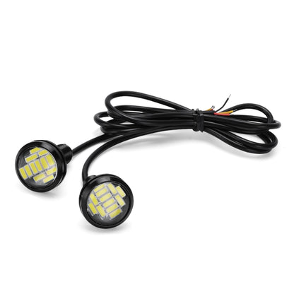 10 PCS 23mm 12LEDs SMD-4014 DC9-80V Motorcycle Eagle Eye Light(White Light) - Eagle Eye Lamps by PMC Jewellery | Online Shopping South Africa | PMC Jewellery | Buy Now Pay Later Mobicred