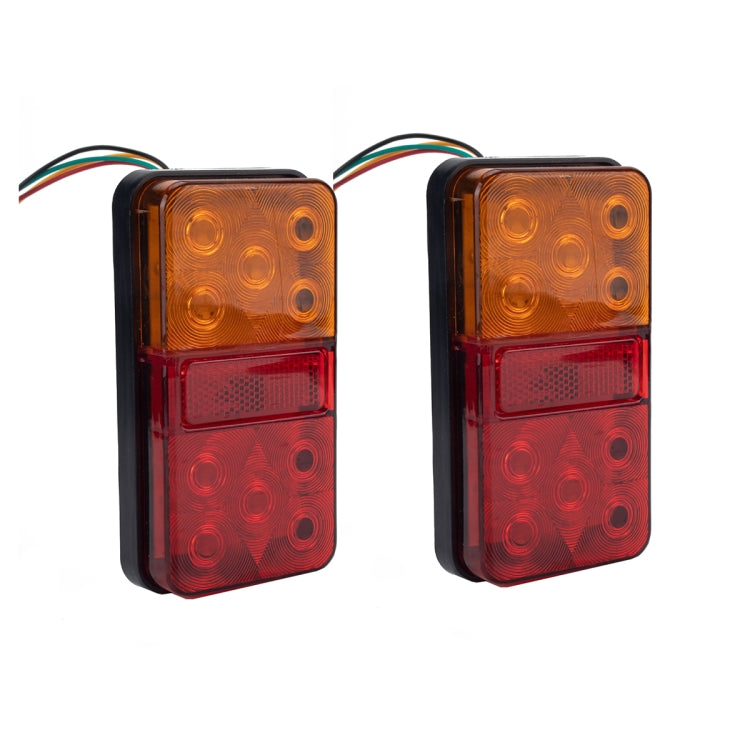 2 PCS Trailer / Truck B-type Long Strip 10LEDs Tail Light with License Plate Light Set - License Plate Lights by PMC Jewellery | Online Shopping South Africa | PMC Jewellery | Buy Now Pay Later Mobicred