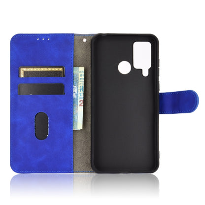 For DOOGEE N20 Pro Solid Color Skin Feel Magnetic Buckle Horizontal Flip Calf Texture PU Leather Case with Holder & Card Slots & Wallet(Blue) - More Brand by PMC Jewellery | Online Shopping South Africa | PMC Jewellery | Buy Now Pay Later Mobicred