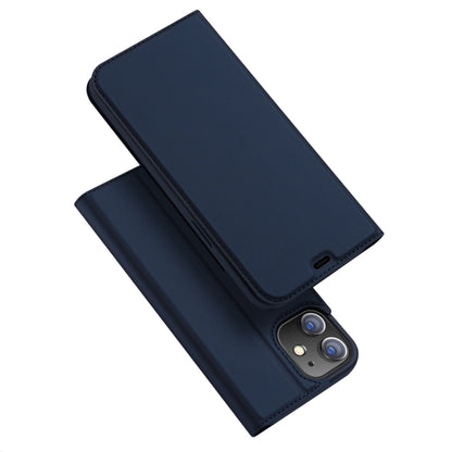 For iPhone 12 / 12 Pro DUX DUCIS Skin Pro Series Horizontal Flip PU + TPU Leather Case with Holder & Card Slots(Blue) - iPhone 12 / 12 Pro Cases by DUX DUCIS | Online Shopping South Africa | PMC Jewellery | Buy Now Pay Later Mobicred