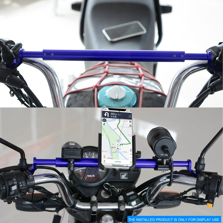 CS-859A2 Motorcycle Electric Vehicle Aluminum Alloy Extended Balance Bar Headlight Mobile Phone Bracket(Blue) - Others by PMC Jewellery | Online Shopping South Africa | PMC Jewellery | Buy Now Pay Later Mobicred