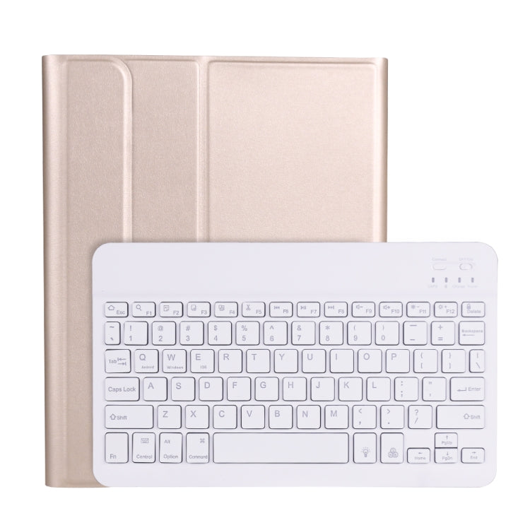 A098BS Detachable Ultra-thin Backlight Bluetooth Keyboard Tablet Case for iPad Air 4 10.9 inch (2020), with Stand & Pen Slot(Gold) - For iPad Air by PMC Jewellery | Online Shopping South Africa | PMC Jewellery | Buy Now Pay Later Mobicred