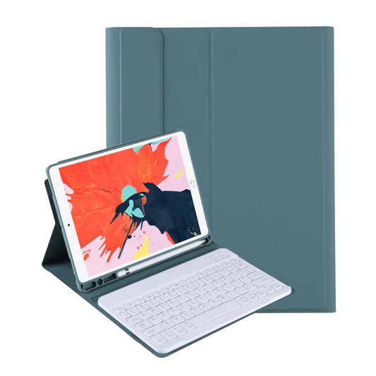 T098B Integrated Ultra-thin Candy Colors Bluetooth Keyboard Tablet Case for iPad Air 4 10.9 inch (2020), with Stand & Pen Slot(Dark Green) - For iPad Air by PMC Jewellery | Online Shopping South Africa | PMC Jewellery