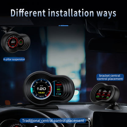 F9 OBD2 + GPS Mode Car HUD Head-up Display Speed / Water Temperature / Voltage Display - Head Up Display System by PMC Jewellery | Online Shopping South Africa | PMC Jewellery | Buy Now Pay Later Mobicred