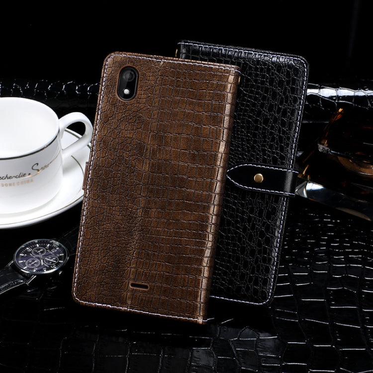 For Wiko Y61 idewei Crocodile Texture Horizontal Flip Leather Case with Holder & Card Slots & Wallet(Black) - Wiko by idewei | Online Shopping South Africa | PMC Jewellery | Buy Now Pay Later Mobicred