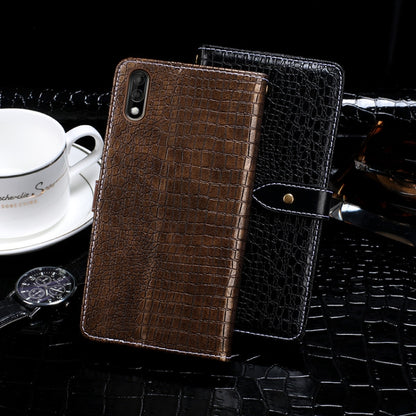 For Wiko View4 Lite idewei Crocodile Texture Horizontal Flip Leather Case with Holder & Card Slots & Wallet(Black) - Wiko by idewei | Online Shopping South Africa | PMC Jewellery | Buy Now Pay Later Mobicred