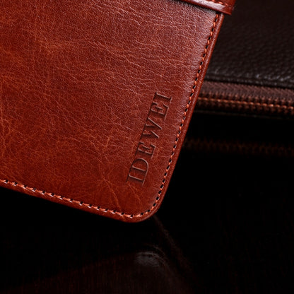 For Blackview BV6900 idewei Crazy Horse Texture Horizontal Flip Leather Case with Holder & Card Slots & Wallet(Rose Red) - More Brand by idewei | Online Shopping South Africa | PMC Jewellery | Buy Now Pay Later Mobicred