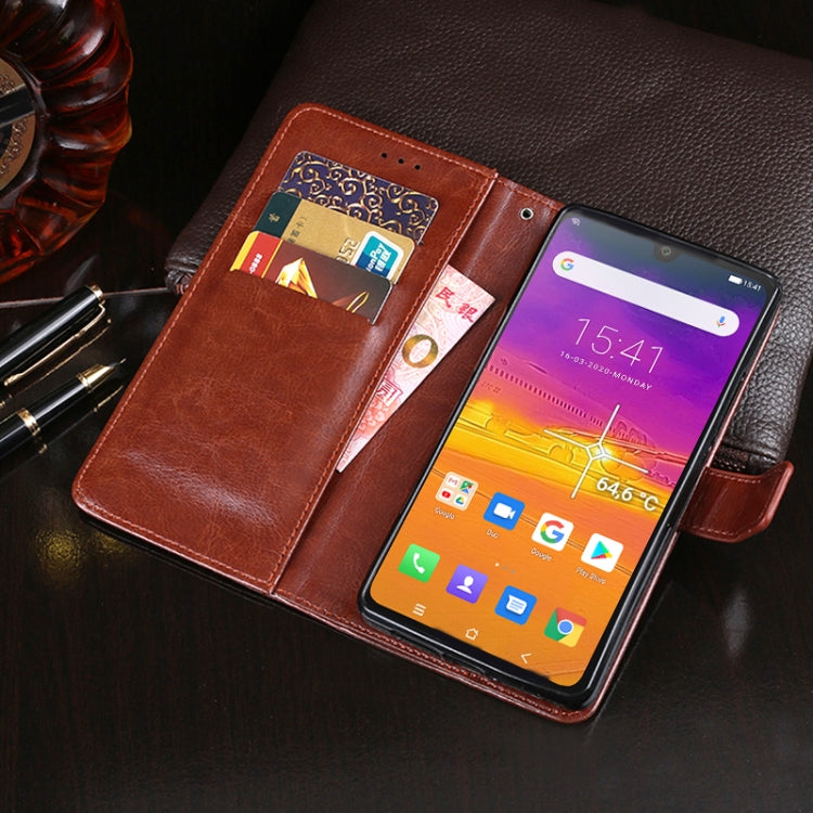 For Blackview BV9900 Pro idewei Crazy Horse Texture Horizontal Flip Leather Case with Holder & Card Slots & Wallet(Rose Red) - More Brand by idewei | Online Shopping South Africa | PMC Jewellery | Buy Now Pay Later Mobicred