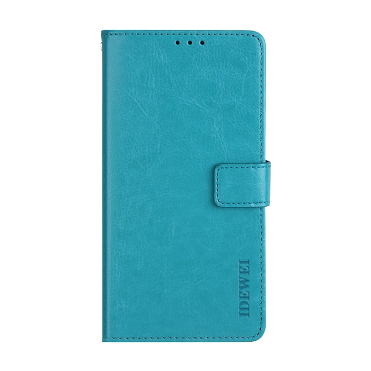 For DOOGEE N20 Pro idewei Crazy Horse Texture Horizontal Flip Leather Case with Holder & Card Slots & Wallet(Sky Blue) - More Brand by idewei | Online Shopping South Africa | PMC Jewellery | Buy Now Pay Later Mobicred