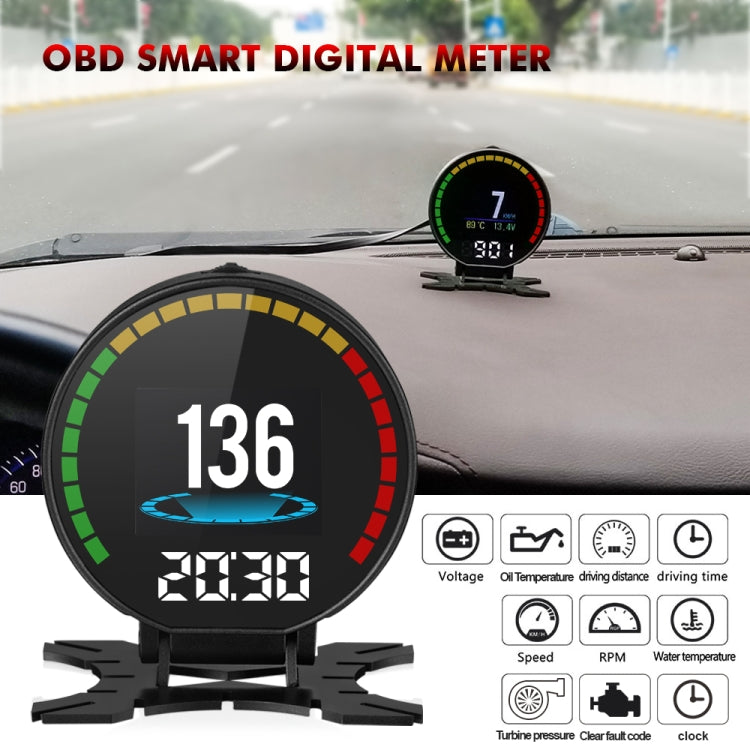 P15 OBD2 Car HUD Head-up Display Water Temperature / Vehicle Speed / Voltage - Head Up Display System by PMC Jewellery | Online Shopping South Africa | PMC Jewellery | Buy Now Pay Later Mobicred