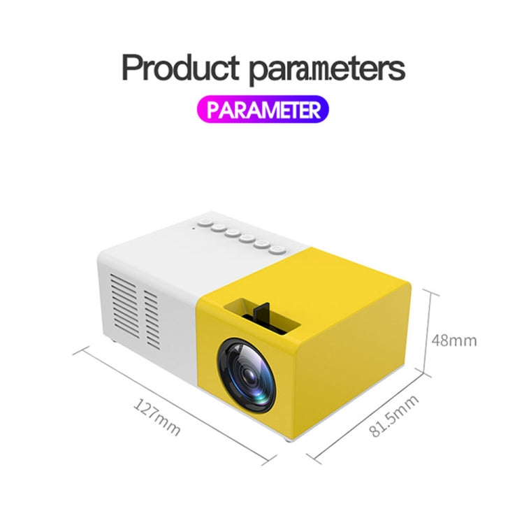 J9 1920x1080P 15 ANSI Portable Home Theater Mini LED HD Digital Projector, Basic Version, UK Plug(Black White) - Mini Projector by PMC Jewellery | Online Shopping South Africa | PMC Jewellery | Buy Now Pay Later Mobicred