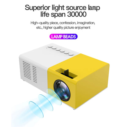 J9 1920x1080P 15 ANSI Portable Home Theater Mini LED HD Digital Projector, Basic Version, AU Plug(Black White) - Mini Projector by PMC Jewellery | Online Shopping South Africa | PMC Jewellery | Buy Now Pay Later Mobicred