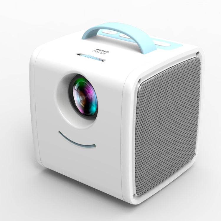 Q2 LED 1080P Mini Portable Projector Children Projector, Plug Type:EU Plug(Blue White) - Mini Projector by PMC Jewellery | Online Shopping South Africa | PMC Jewellery | Buy Now Pay Later Mobicred