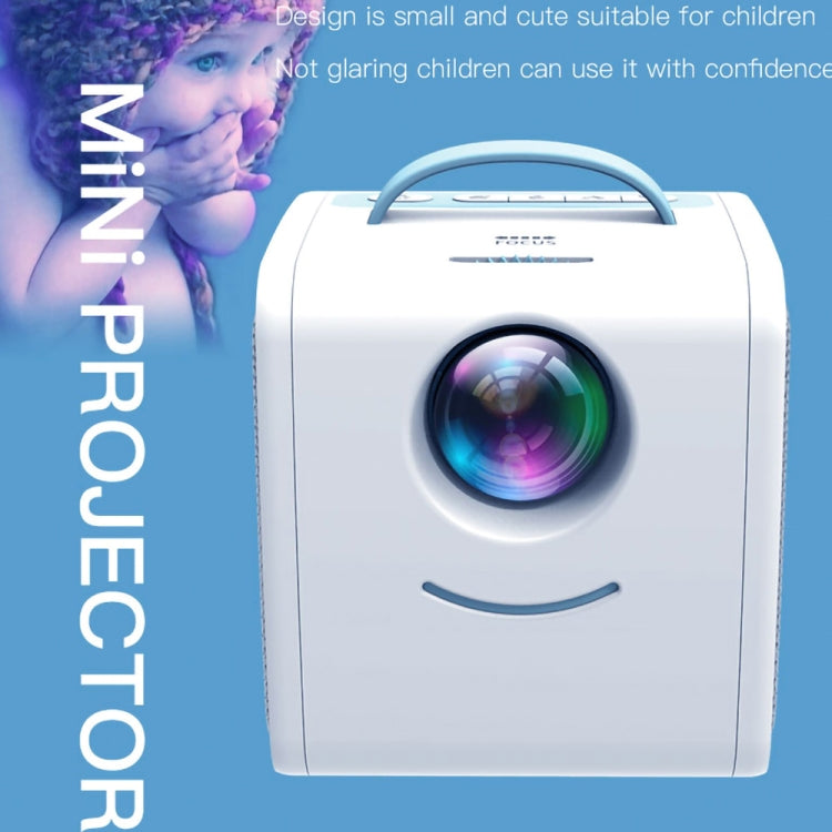 Q2 LED 1080P Mini Portable Projector Children Projector, Plug Type:EU Plug(Blue White) - Mini Projector by PMC Jewellery | Online Shopping South Africa | PMC Jewellery | Buy Now Pay Later Mobicred