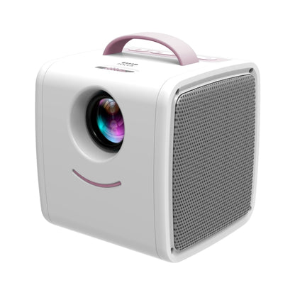 Q2 LED 1080P Mini Portable Projector Children Projector, Plug Type:UK Plug(Pink White) - Mini Projector by PMC Jewellery | Online Shopping South Africa | PMC Jewellery | Buy Now Pay Later Mobicred