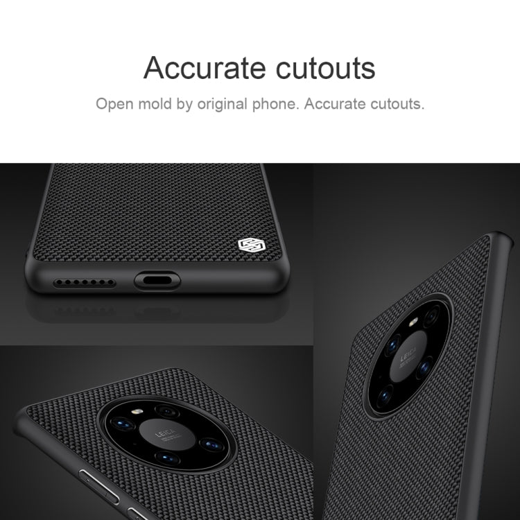 For Huawei Mate 40 Pro NILLKIN Shockproof TPU + PC Textured Protective Case(Black) - Huawei Cases by NILLKIN | Online Shopping South Africa | PMC Jewellery | Buy Now Pay Later Mobicred