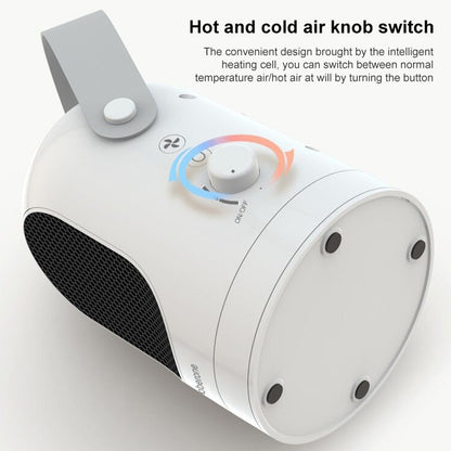 600W Winter Mini Electric Warmer Fan Heater Shaking Head Desktop Household Radiator Energy Saving, US Plug (White) - Electric Heaters by PMC Jewellery | Online Shopping South Africa | PMC Jewellery | Buy Now Pay Later Mobicred