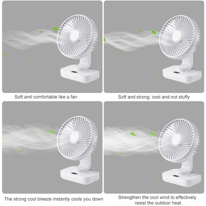 D606Y Portable Desktop Oscillating Small Fan (White) - Electric Fans by PMC Jewellery | Online Shopping South Africa | PMC Jewellery | Buy Now Pay Later Mobicred