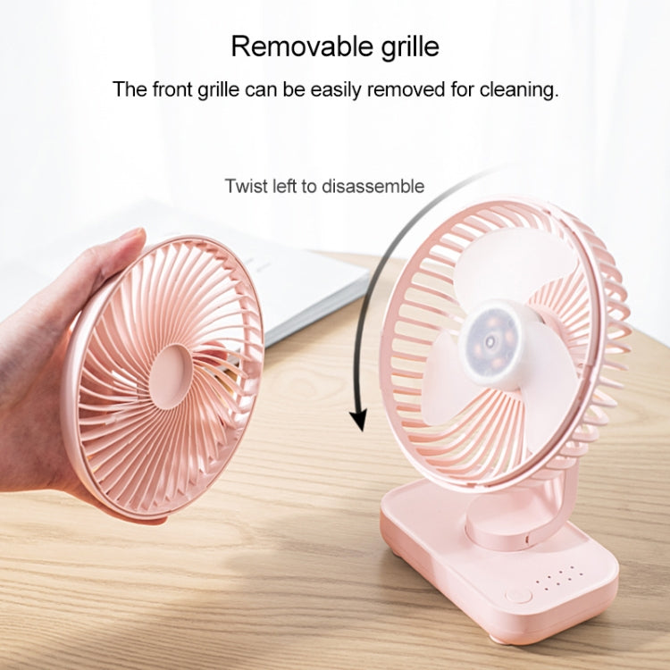 D606 4W USB Rechargeable Portable Four-speed Adjustable Desktop Fan(Black) - Electric Fans by PMC Jewellery | Online Shopping South Africa | PMC Jewellery | Buy Now Pay Later Mobicred