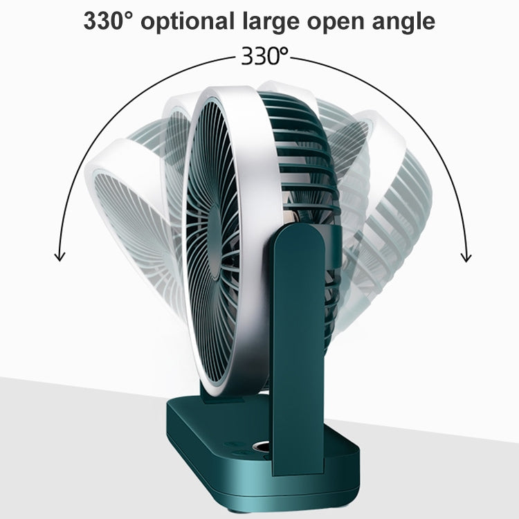 F701 Desktop Electric Fan with LED Display (Green) - Electric Fans by PMC Jewellery | Online Shopping South Africa | PMC Jewellery | Buy Now Pay Later Mobicred