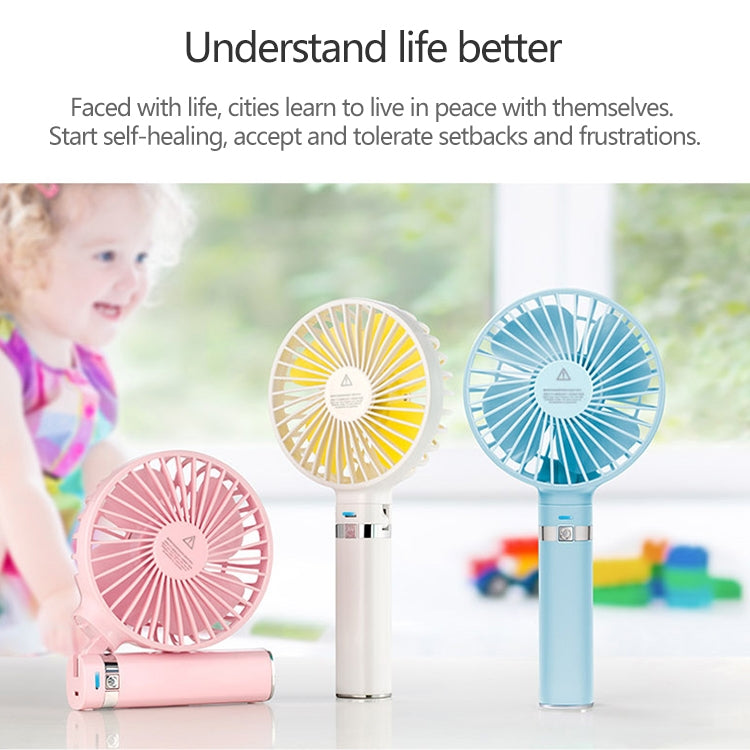 S2 Portable Foldable Handheld Electric Fan, with 3 Speed Control & Night Light (Sky Blue) - Electric Fans by PMC Jewellery | Online Shopping South Africa | PMC Jewellery | Buy Now Pay Later Mobicred