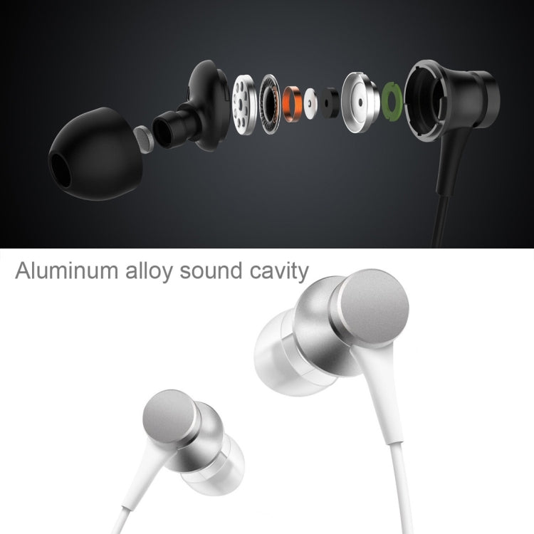 Original Xiaomi Mi In-Ear Headphones Basic Earphone with Wire Control + Mic, Support Answering and Rejecting Call(Black) - Normal Style Earphone by Xiaomi | Online Shopping South Africa | PMC Jewellery | Buy Now Pay Later Mobicred