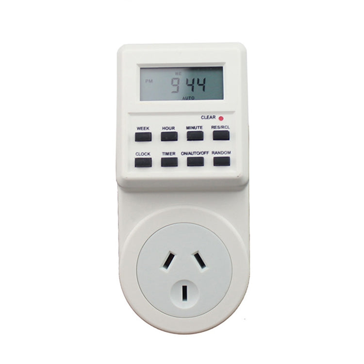 AC 240V Smart Home Plug-in LCD Display Clock Summer Time Function 12/24 Hours Changeable Timer Switch Socket, AU Plug - Energy Saving Timer Socket by PMC Jewellery | Online Shopping South Africa | PMC Jewellery | Buy Now Pay Later Mobicred