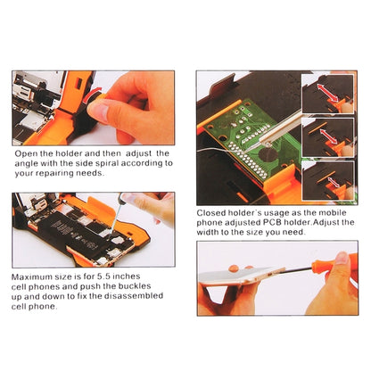 JAKEMY JM-Z13 4 in 1 Adjustable Smart Phone Repair Holder Kit - Tool Kits by JAKEMY | Online Shopping South Africa | PMC Jewellery | Buy Now Pay Later Mobicred