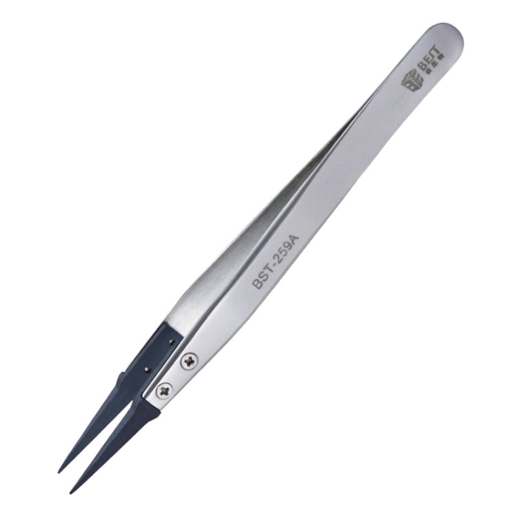 BEST BST-259A  Stainless Steel Snti Static Tweezer - Tweezers by PMC Jewellery | Online Shopping South Africa | PMC Jewellery | Buy Now Pay Later Mobicred