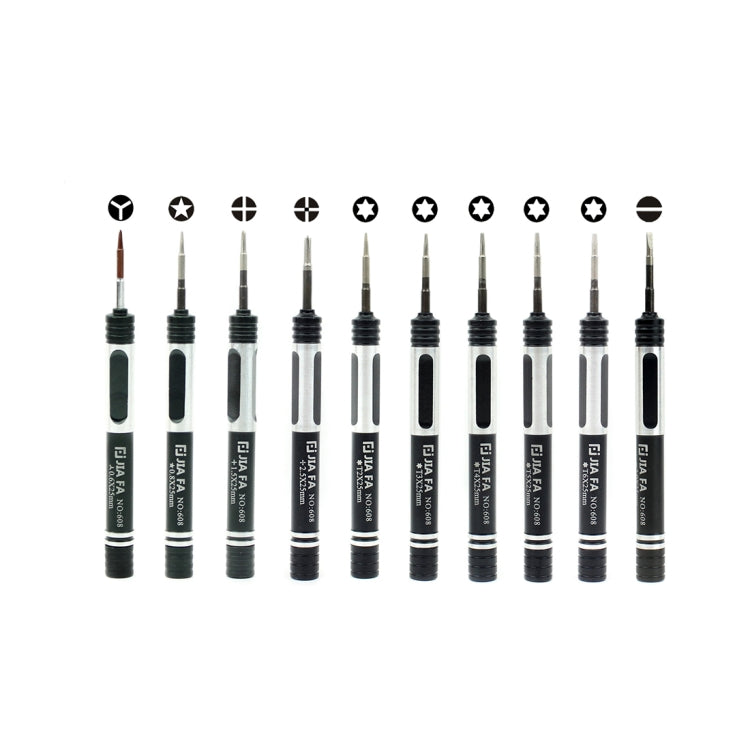 JF-8134 10 in 1 Multi-model Available Metal Mobile Phone Repair Tool Combination Screwdriver - Screwdriver Set by JIAFA | Online Shopping South Africa | PMC Jewellery | Buy Now Pay Later Mobicred