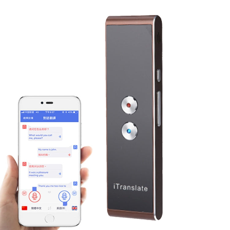 T8 Handheld Pocket Smart Voice Translator Real Time Speech Translation Translator with Dual Mic, Support 33 Languages(Gold) - Other Style by PMC Jewellery | Online Shopping South Africa | PMC Jewellery | Buy Now Pay Later Mobicred