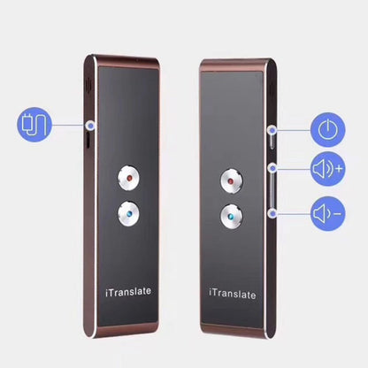 T8 Handheld Pocket Smart Voice Translator Real Time Speech Translation Translator with Dual Mic, Support 33 Languages(Gold) - Other Style by PMC Jewellery | Online Shopping South Africa | PMC Jewellery | Buy Now Pay Later Mobicred