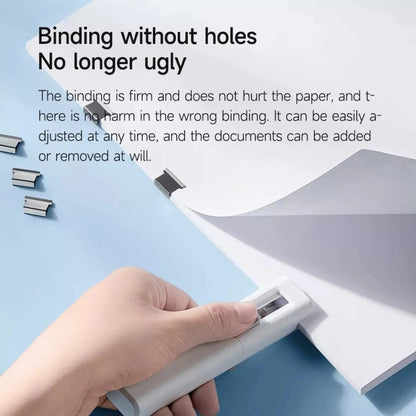 Original Xiaomi Mijia Push Clip Stapler Reusable Binder (White) - Binding Supplies by Xiaomi | Online Shopping South Africa | PMC Jewellery | Buy Now Pay Later Mobicred