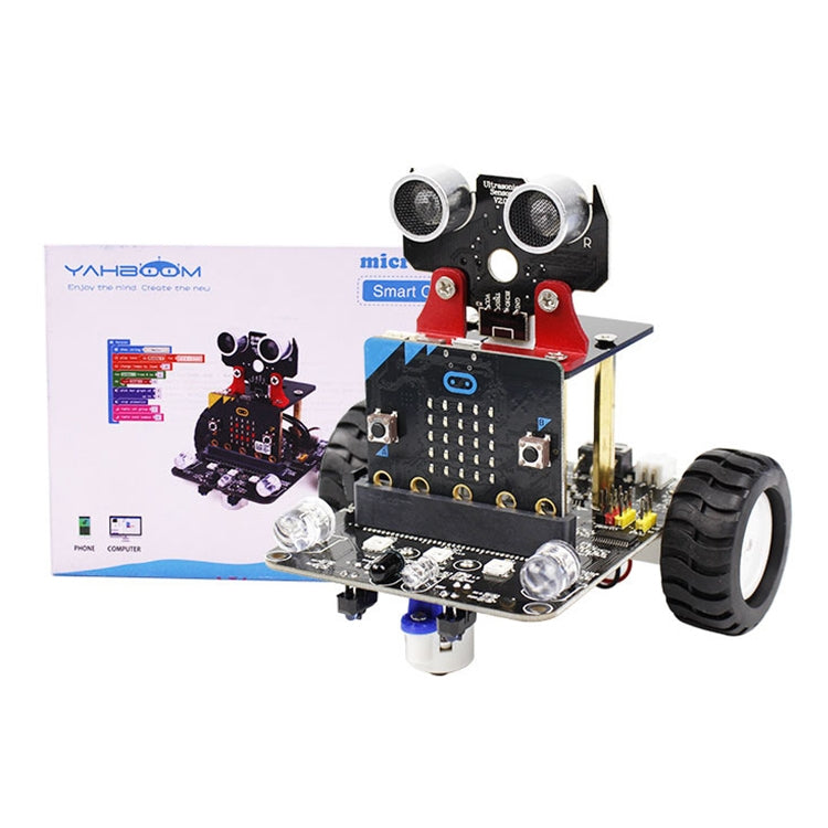 Yahboom Microbit Smart Robot Car Bitbot with IR and APP for Micro:bit V2/V1.5, without Micro:bit V2/V1.5 Board - Others by YAHBOOM | Online Shopping South Africa | PMC Jewellery | Buy Now Pay Later Mobicred