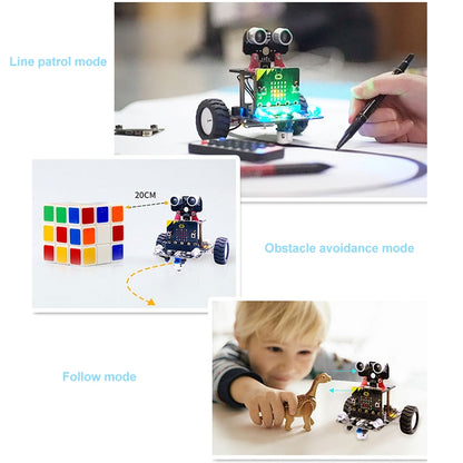 Yahboom Microbit Smart Robot Car Bitbot with IR and APP for Micro:bit V2/V1.5, without Micro:bit V2/V1.5 Board - Others by YAHBOOM | Online Shopping South Africa | PMC Jewellery | Buy Now Pay Later Mobicred