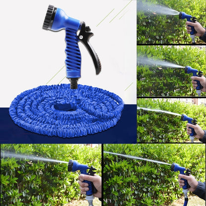 10-30m Telescopic Pipe Expandable Magic Flexible Garden Watering Hose with Spray Gun Set(Blue) - Watering & Irrigation by PMC Jewellery | Online Shopping South Africa | PMC Jewellery | Buy Now Pay Later Mobicred