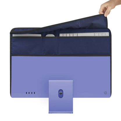 For 24 inch Apple iMac Portable Dustproof Cover Desktop Apple Computer LCD Monitor Cover with Storage Bag(Purple) - Others Accessories by PMC Jewellery | Online Shopping South Africa | PMC Jewellery | Buy Now Pay Later Mobicred