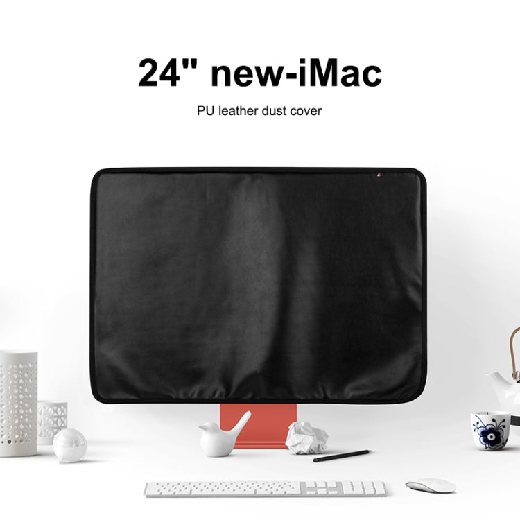 For 24 inch Apple iMac Portable Dustproof Cover Desktop Apple Computer LCD Monitor Cover with Storage Bag(Red) - Others Accessories by PMC Jewellery | Online Shopping South Africa | PMC Jewellery | Buy Now Pay Later Mobicred