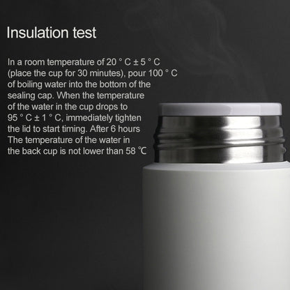 Original Xiaomi Mijia Mini Insulation Vacuum Thermal Cup Stainless Steel Portable Water Bottle, Capacity : 350mL(White) - Vacuum Thermoses & Cups by Xiaomi | Online Shopping South Africa | PMC Jewellery | Buy Now Pay Later Mobicred