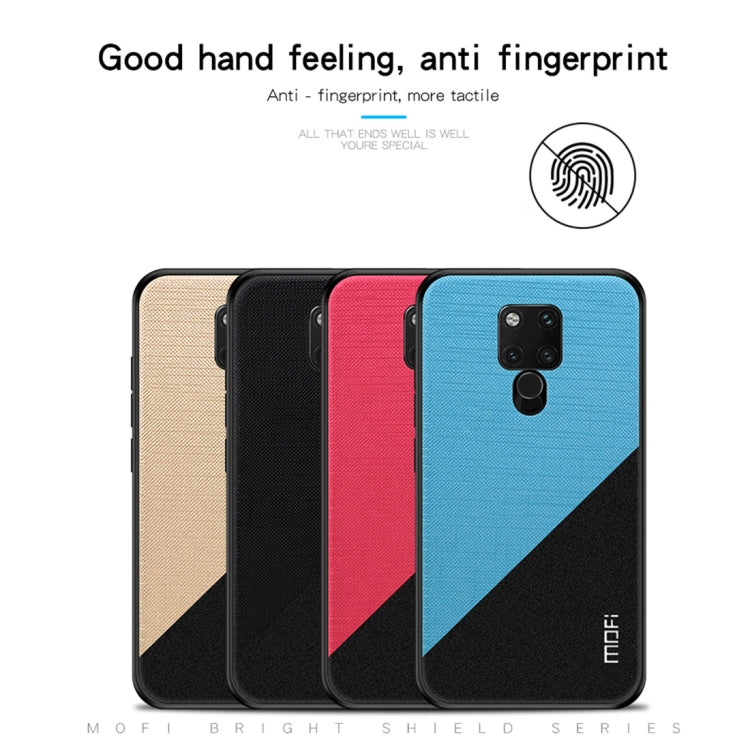 MOFI Shockproof TPU + PC + Cloth Pasted Case for Huawei Mate 20 X(Black) - Huawei Cases by MOFI | Online Shopping South Africa | PMC Jewellery