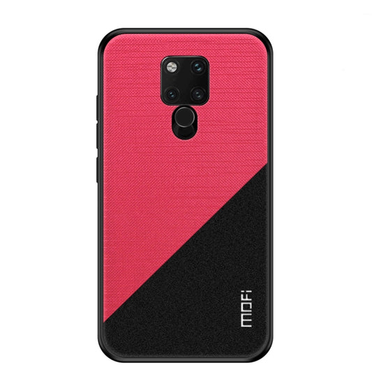 MOFI Shockproof TPU + PC + Cloth Pasted Case for Huawei Mate 20 X(Rose Red) - Huawei Cases by MOFI | Online Shopping South Africa | PMC Jewellery